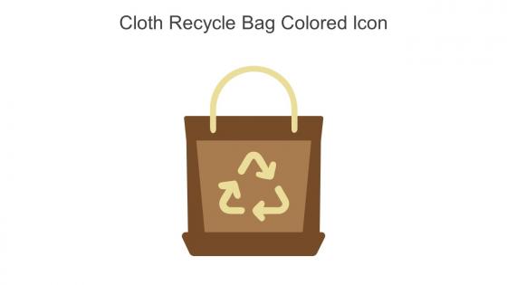 Cloth Recycle Bag Colored Icon In Powerpoint Pptx Png And Editable Eps Format
