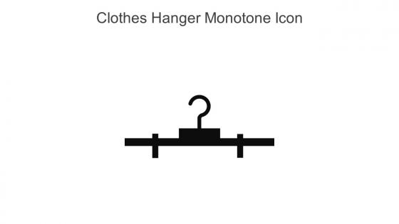 Clothes Hanger Monotone Icon In Powerpoint Pptx Png And Editable Eps Format