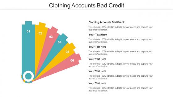 Clothing Accounts Bad Credit Ppt Powerpoint Presentation Slides Themes Cpb