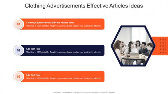 Clothing Advertisements Effective Articles Ideas In Powerpoint And Google Slides Cpb