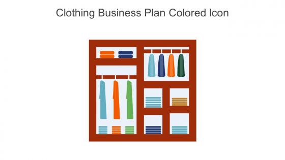 Clothing Business Plan Colored Icon In Powerpoint Pptx Png And Editable Eps Format