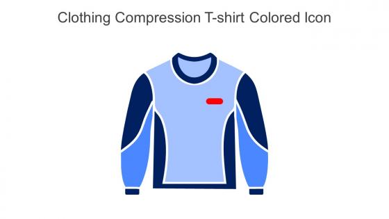Clothing Compression T Shirt Colored Icon In Powerpoint Pptx Png And Editable Eps Format