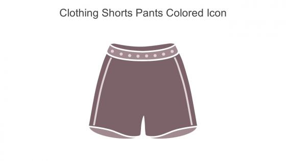 Clothing Shorts Pants Colored Icon In Powerpoint Pptx Png And Editable Eps Format