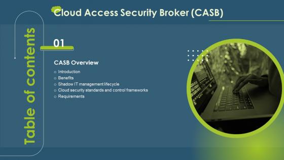 Cloud Access Security Broker CASB V2 For Table Of Contents Ppt Ideas Designs Download