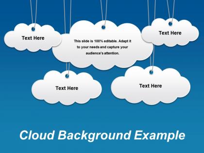 Cloud background example ppt icon