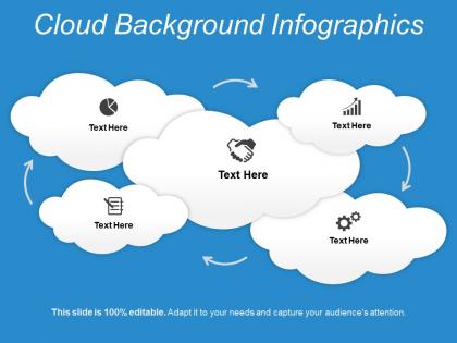 Cloud background infographics ppt model