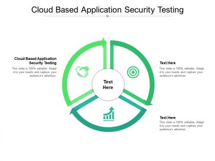 Cloud based application security testing ppt presentation show background cpb