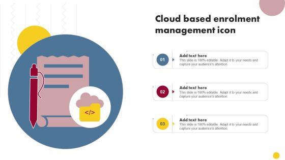 Cloud Based Enrolment Management Icon