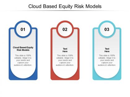 Cloud based equity risk models ppt powerpoint presentation diagrams cpb