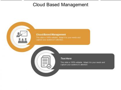 Cloud based management ppt powerpoint presentation styles templates cpb