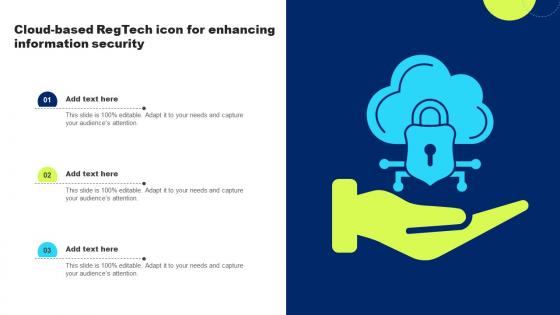 Cloud Based Regtech Icon For Enhancing Information Security