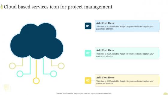 Cloud Based Services Icon For Project Management