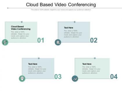 Cloud based video conferencing ppt powerpoint presentation icon ideas cpb