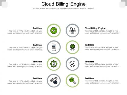 Cloud billing engine ppt powerpoint presentation slides diagrams cpb