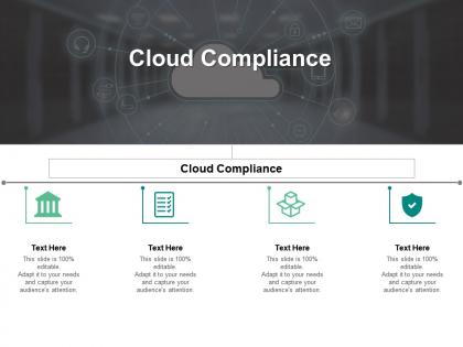 Cloud compliance ppt powerpoint presentation icon elements cpb