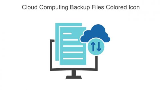 Cloud Computing Backup Files Colored Icon In Powerpoint Pptx Png And Editable Eps Format