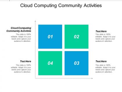 Cloud computing community activities ppt powerpoint presentation gallery topics cpb