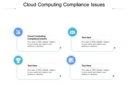 Cloud computing compliance issues ppt powerpoint presentation styles ideas cpb