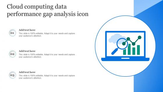 Cloud Computing Data Performance Gap Analysis Icon