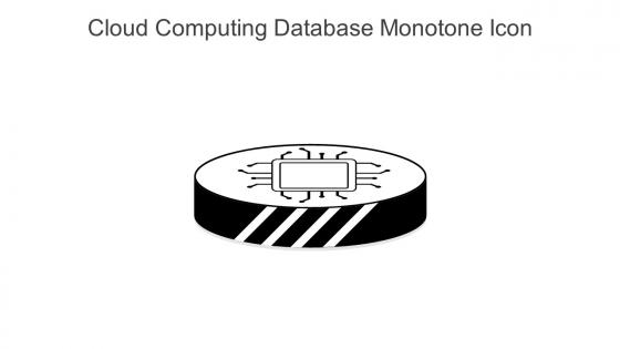 Cloud Computing Database Monotone Icon In Powerpoint Pptx Png And Editable Eps Format