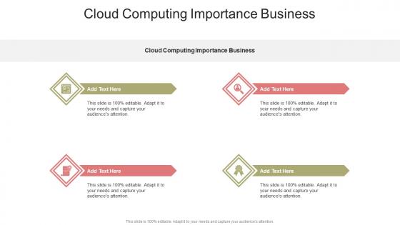 Cloud Computing Importance Business In Powerpoint And Google Slides Cpb