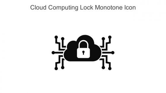 Cloud Computing Lock Monotone Icon In Powerpoint Pptx Png And Editable Eps Format