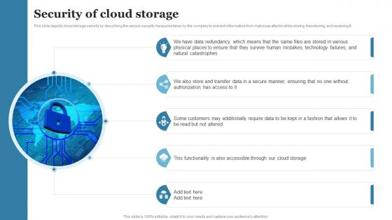 Cloud Computing Security Of Cloud Storage Ppt Powerpoint Summary