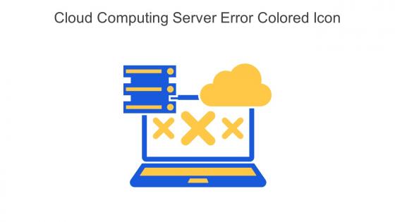 Cloud Computing Server Error Colored Icon In Powerpoint Pptx Png And Editable Eps Format