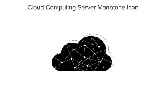 Cloud Computing Server Monotone Icon In Powerpoint Pptx Png And Editable Eps Format