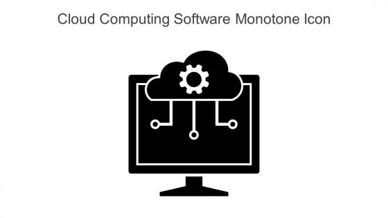 Cloud Computing Software Monotone Icon In Powerpoint Pptx Png And Editable Eps Format
