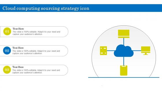 Cloud Computing Sourcing Strategy Icon