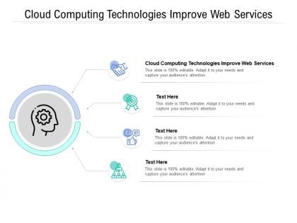 Cloud computing technologies improve web services ppt powerpoint presentation ideas demonstration cpb