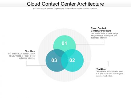 Cloud contact center architecture ppt powerpoint presentation gallery icons cpb
