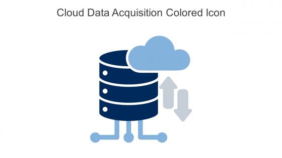 Cloud Data Acquisition Colored Icon In Powerpoint Pptx Png And Editable Eps Format