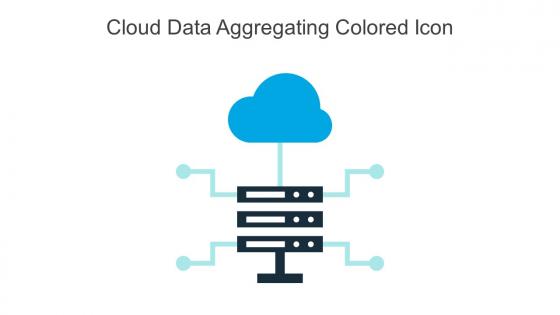 Cloud Data Aggregating Colored Icon In Powerpoint Pptx Png And Editable Eps Format