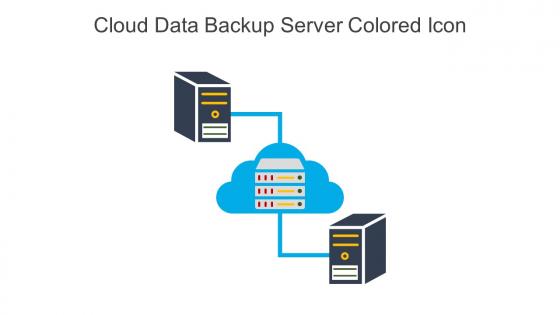 Cloud Data Backup Server Colored Icon In Powerpoint Pptx Png And Editable Eps Format