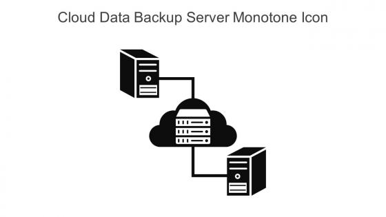 Cloud Data Backup Server Monotone Icon In Powerpoint Pptx Png And Editable Eps Format