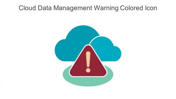 Cloud Data Management Warning Colored Icon In Powerpoint Pptx Png And Editable Eps Format