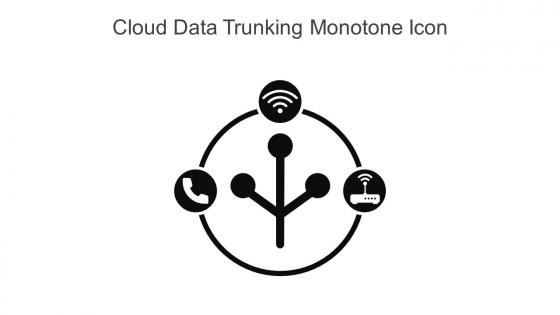 Cloud Data Trunking Monotone Icon In Powerpoint Pptx Png And Editable Eps Format