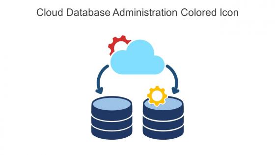 Cloud Database Administration Colored Icon In Powerpoint Pptx Png And Editable Eps Format