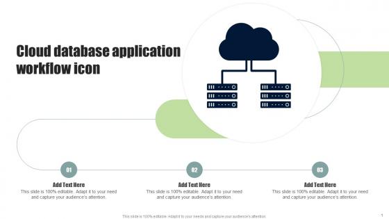 Cloud Database Application Workflow Icon