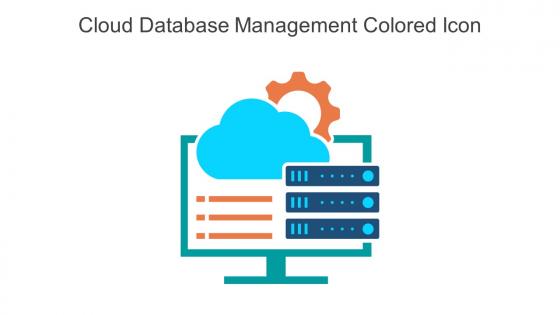 Cloud Database Management Colored Icon In Powerpoint Pptx Png And Editable Eps Format