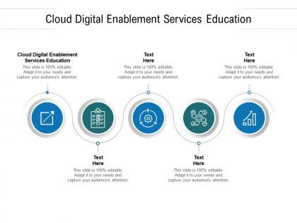 Cloud digital enablement services education ppt summary graphics cpb