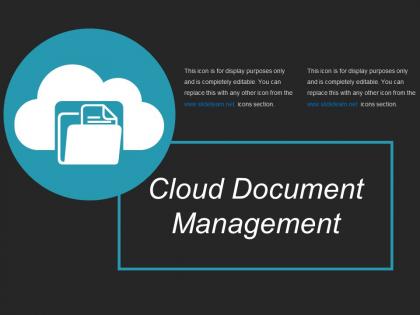 Cloud document management ppt images