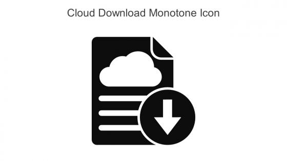 Cloud Download Monotone Icon In Powerpoint Pptx Png And Editable Eps Format