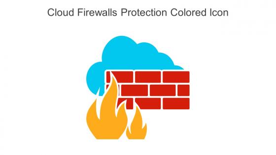 Cloud Firewalls Protection Colored Icon In Powerpoint Pptx Png And Editable Eps Format
