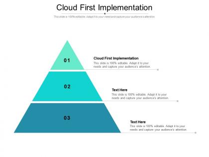 Cloud first implementation ppt powerpoint presentation icon background designs cpb