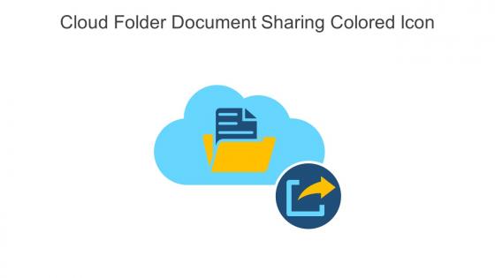 Cloud Folder Document Sharing Colored Icon In Powerpoint Pptx Png And Editable Eps Format