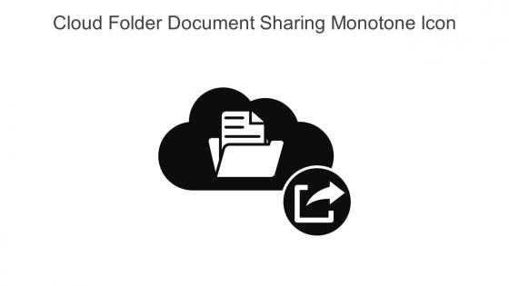 Cloud Folder Document Sharing Monotone Icon In Powerpoint Pptx Png And Editable Eps Format