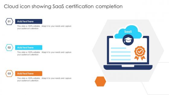 Cloud Icon Showing SaaS Certification Completion